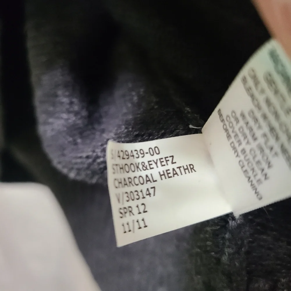 Banana Republic Mens Full Zip Caridigan‎ Charcoal Gray Size L